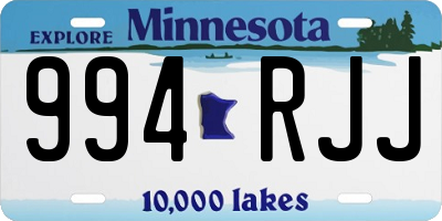 MN license plate 994RJJ