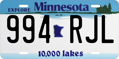 MN license plate 994RJL