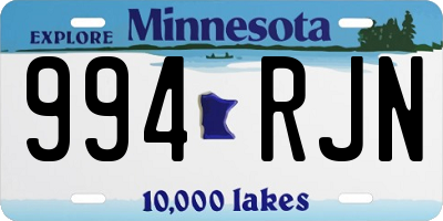 MN license plate 994RJN