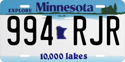 MN license plate 994RJR