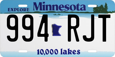 MN license plate 994RJT
