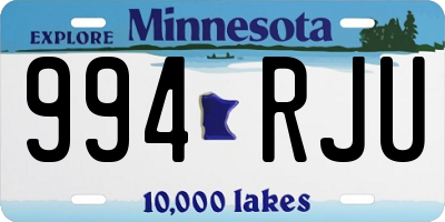 MN license plate 994RJU