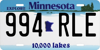 MN license plate 994RLE