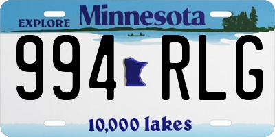 MN license plate 994RLG