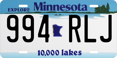 MN license plate 994RLJ