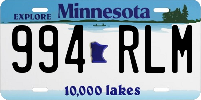 MN license plate 994RLM