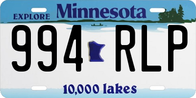 MN license plate 994RLP