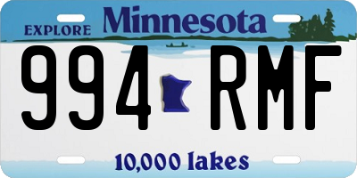 MN license plate 994RMF