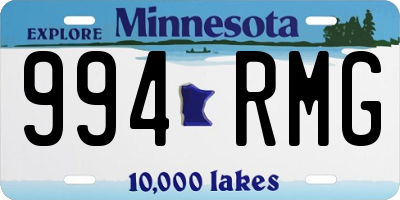 MN license plate 994RMG