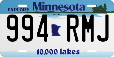 MN license plate 994RMJ