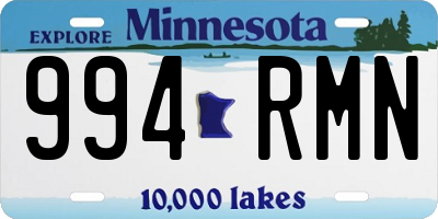 MN license plate 994RMN