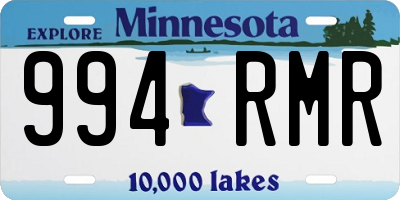 MN license plate 994RMR