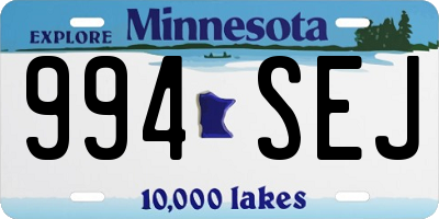 MN license plate 994SEJ