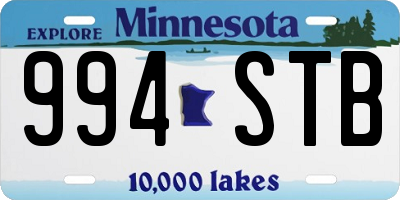 MN license plate 994STB