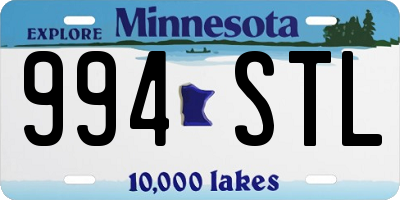 MN license plate 994STL