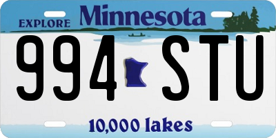MN license plate 994STU