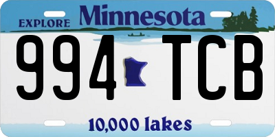 MN license plate 994TCB