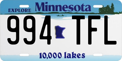 MN license plate 994TFL