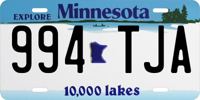 MN license plate 994TJA