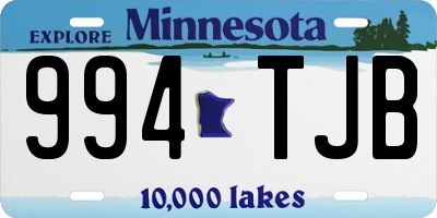 MN license plate 994TJB