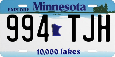 MN license plate 994TJH
