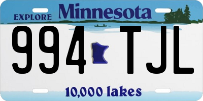 MN license plate 994TJL