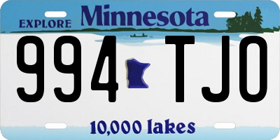 MN license plate 994TJO