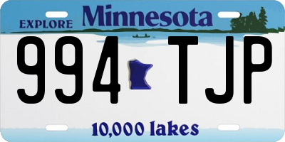 MN license plate 994TJP