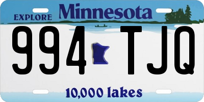 MN license plate 994TJQ