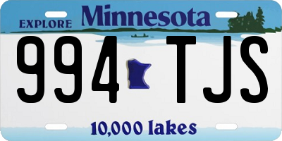 MN license plate 994TJS