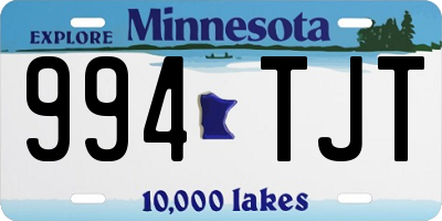 MN license plate 994TJT