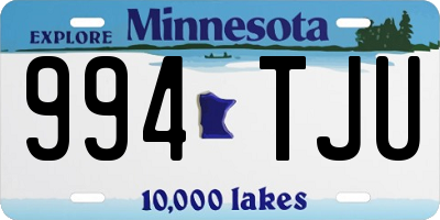 MN license plate 994TJU