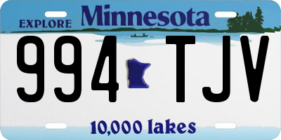 MN license plate 994TJV