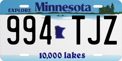 MN license plate 994TJZ