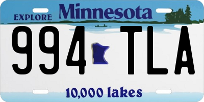 MN license plate 994TLA