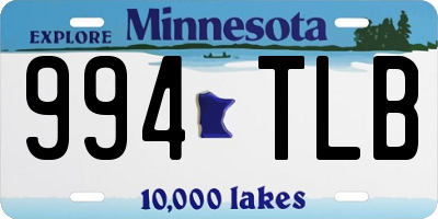 MN license plate 994TLB