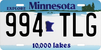 MN license plate 994TLG
