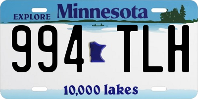 MN license plate 994TLH