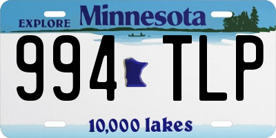 MN license plate 994TLP
