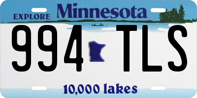 MN license plate 994TLS