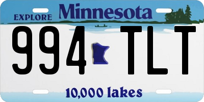MN license plate 994TLT