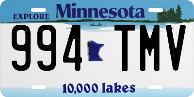 MN license plate 994TMV