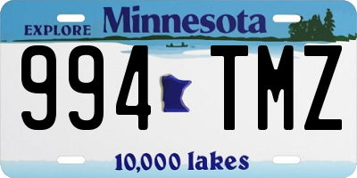 MN license plate 994TMZ