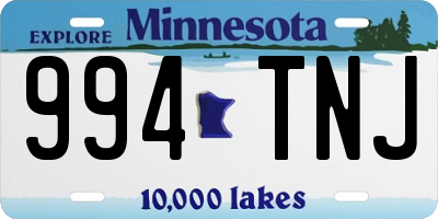 MN license plate 994TNJ