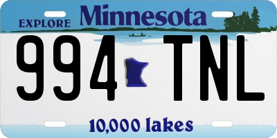 MN license plate 994TNL