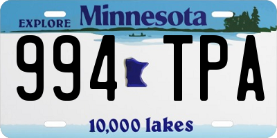 MN license plate 994TPA