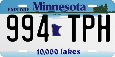MN license plate 994TPH