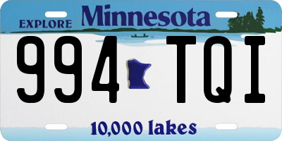 MN license plate 994TQI