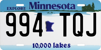 MN license plate 994TQJ