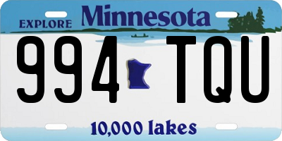 MN license plate 994TQU